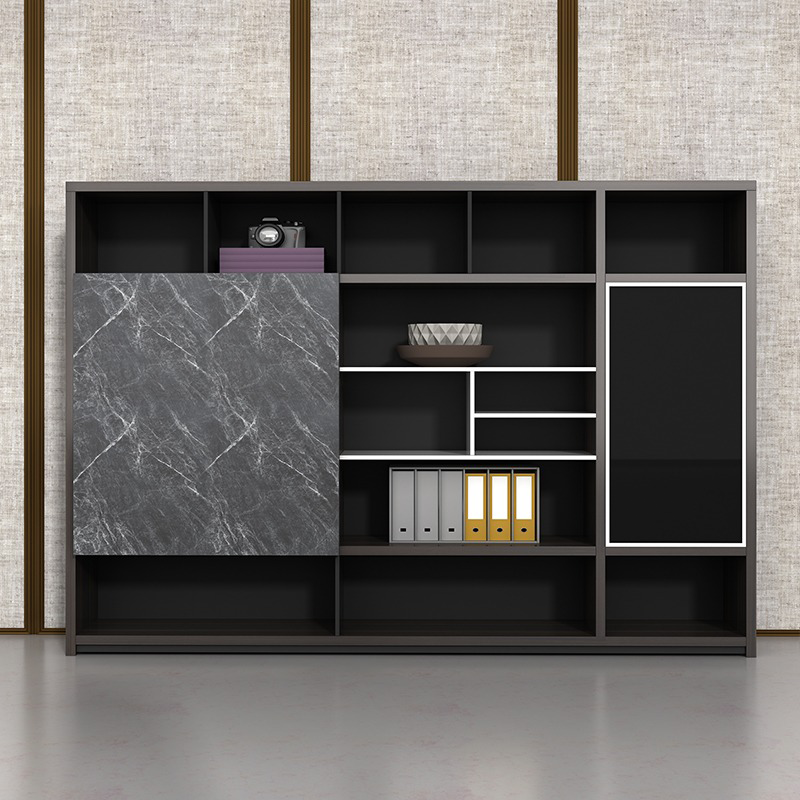 壁面収納｜石調モダン スライド収納