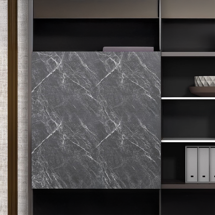 壁面収納｜石調モダン スライド収納