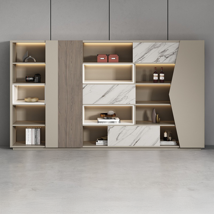 壁面収納｜洗練されたリズム 収納力抜群