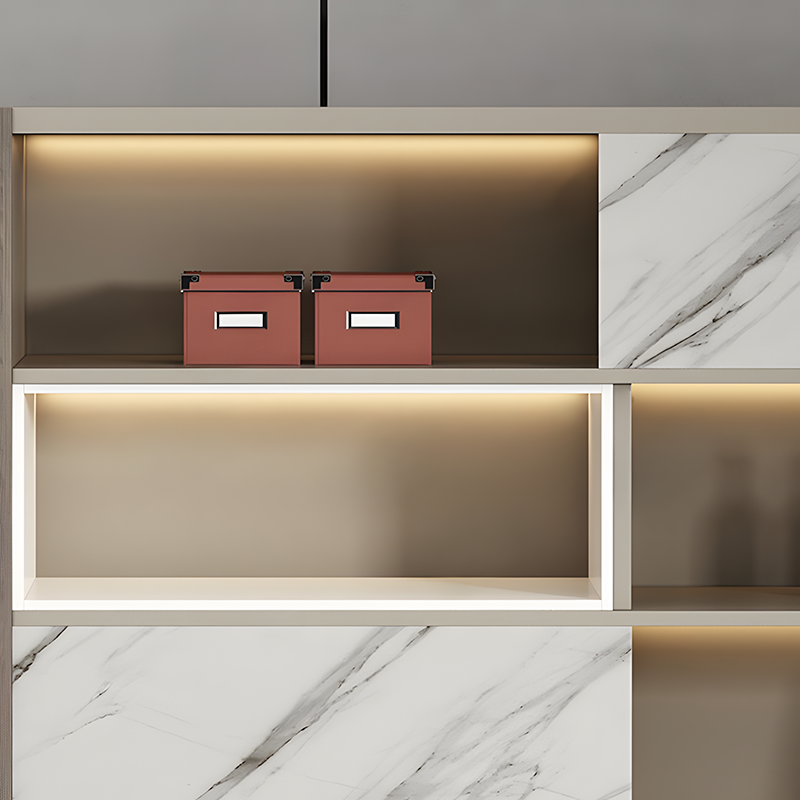 壁面収納｜洗練されたリズム 収納力抜群