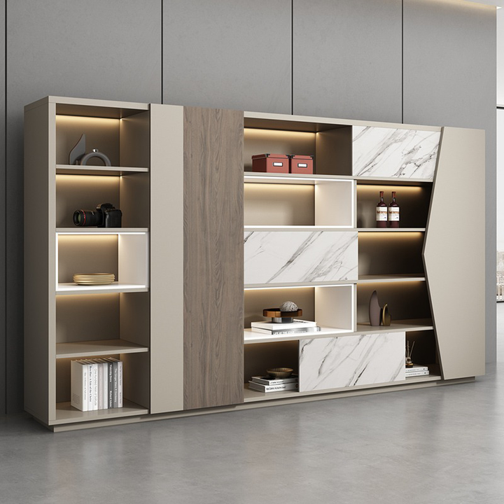 壁面収納｜洗練されたリズム 収納力抜群