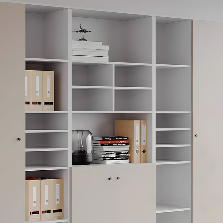 壁面収納｜直線デザイン モダン 安定感