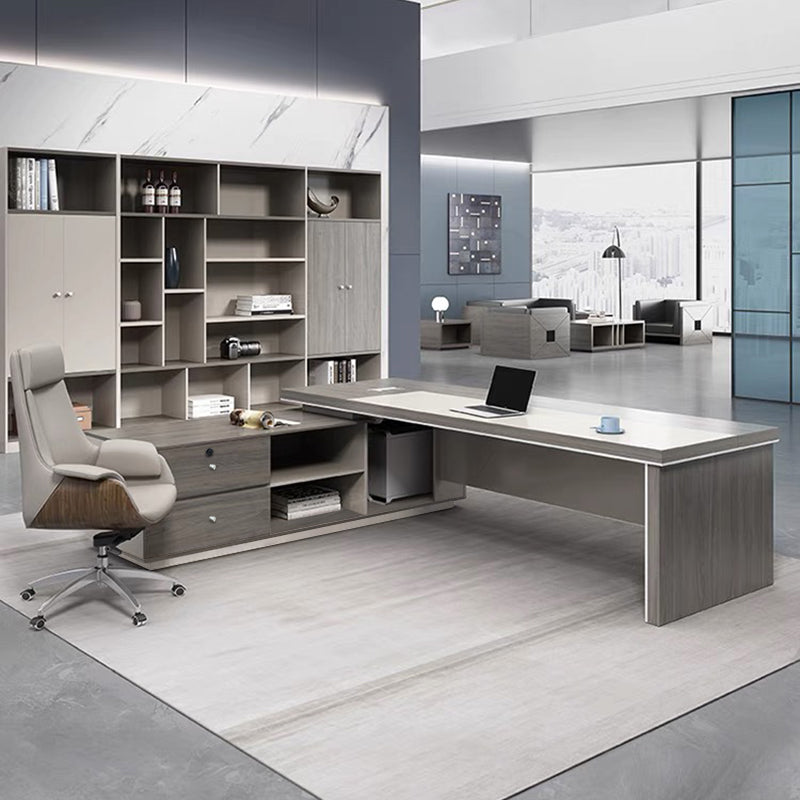 エグゼクティブデスク・社長机｜ L字デスク シンプルデザイン 社長室デスク