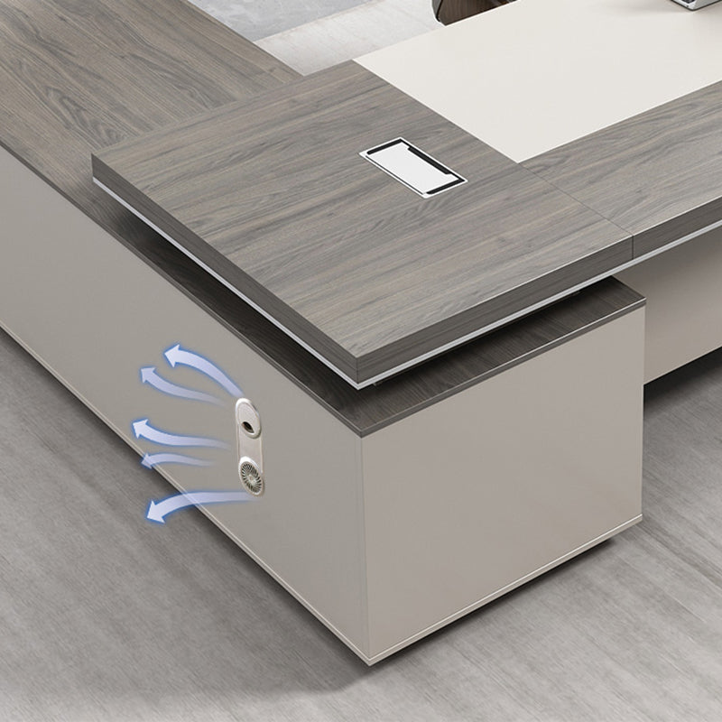 エグゼクティブデスク・社長机｜ L字デスク シンプルデザイン 社長室デスク