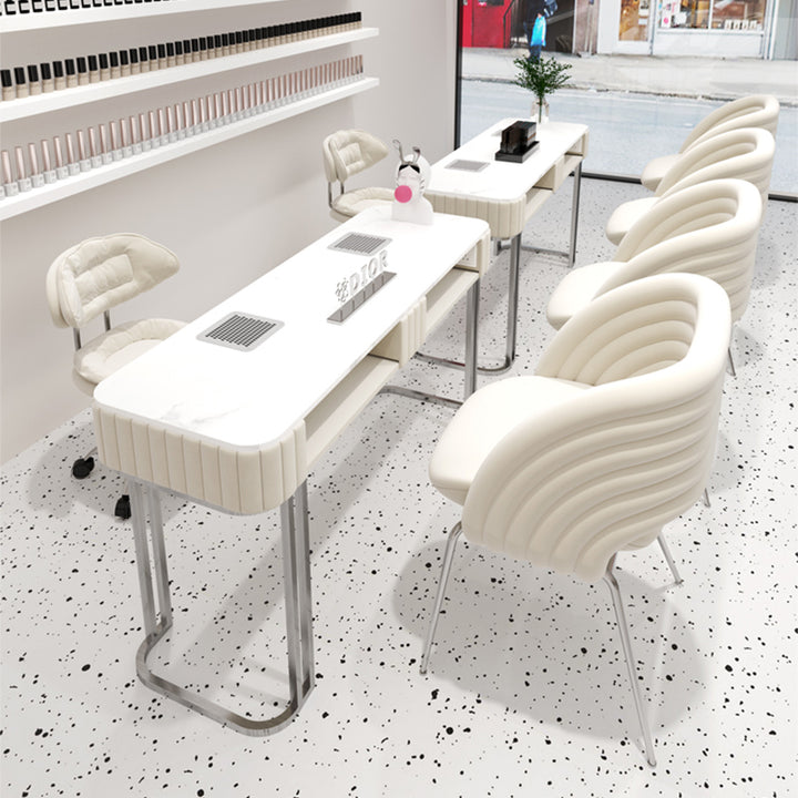 ネイルデスク・ネイルテーブル｜モダン風 集塵機付き 選べる2色