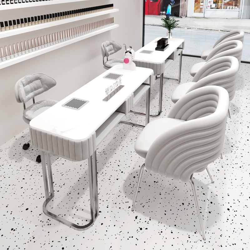 ネイルデスク・ネイルテーブル｜モダン風 集塵機付き 選べる2色