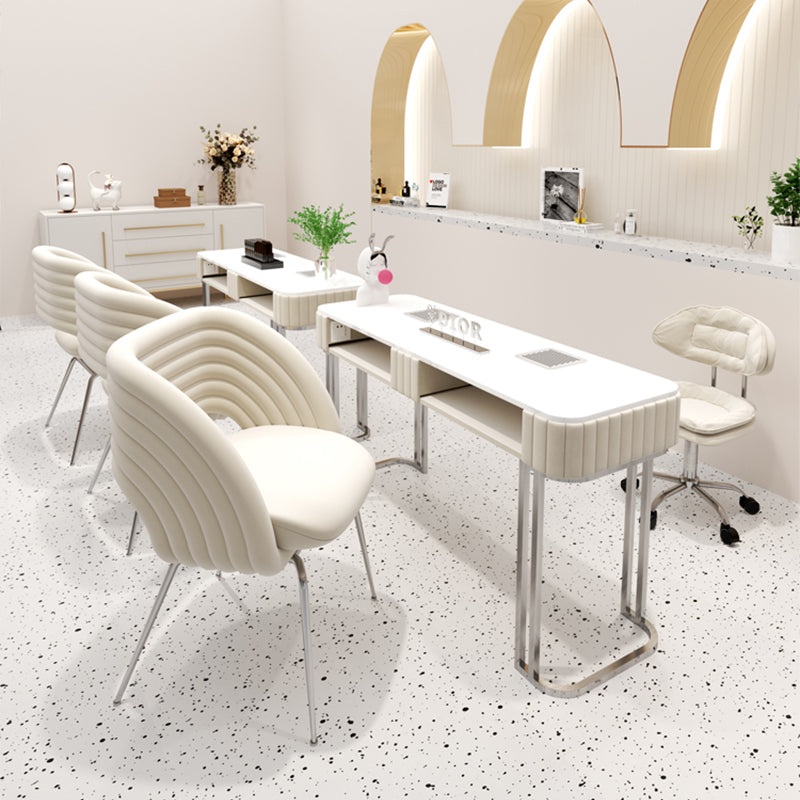 ネイルデスク・ネイルテーブル｜モダン風 集塵機付き 選べる2色