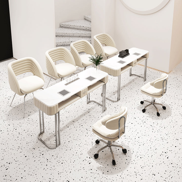 ネイルデスク・ネイルテーブル｜モダン風 集塵機付き 選べる2色