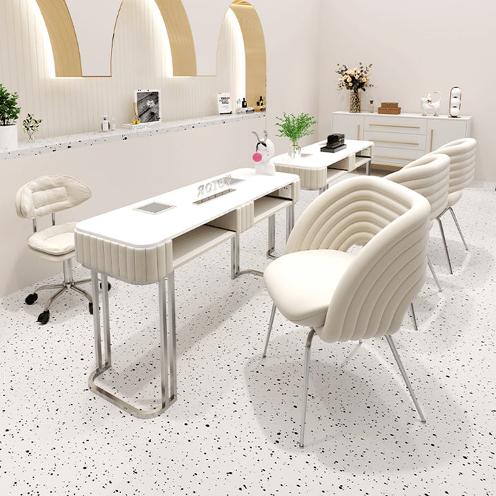 ネイルデスク・ネイルテーブル｜モダン風 集塵機付き 選べる2色