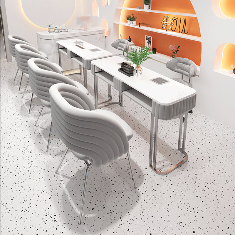 ネイルデスク・ネイルテーブル｜モダン風 集塵機付き 選べる2色