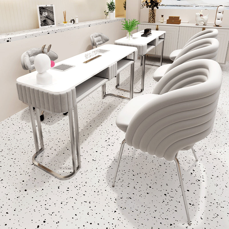 ネイルデスク・ネイルテーブル｜モダン風 集塵機付き 選べる2色