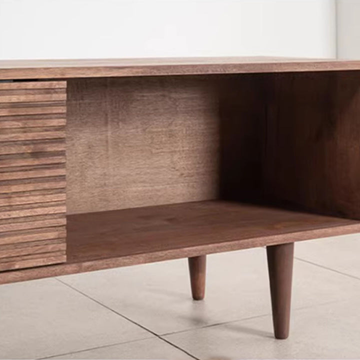 テレビ台｜木目調 エレガント 収納付き