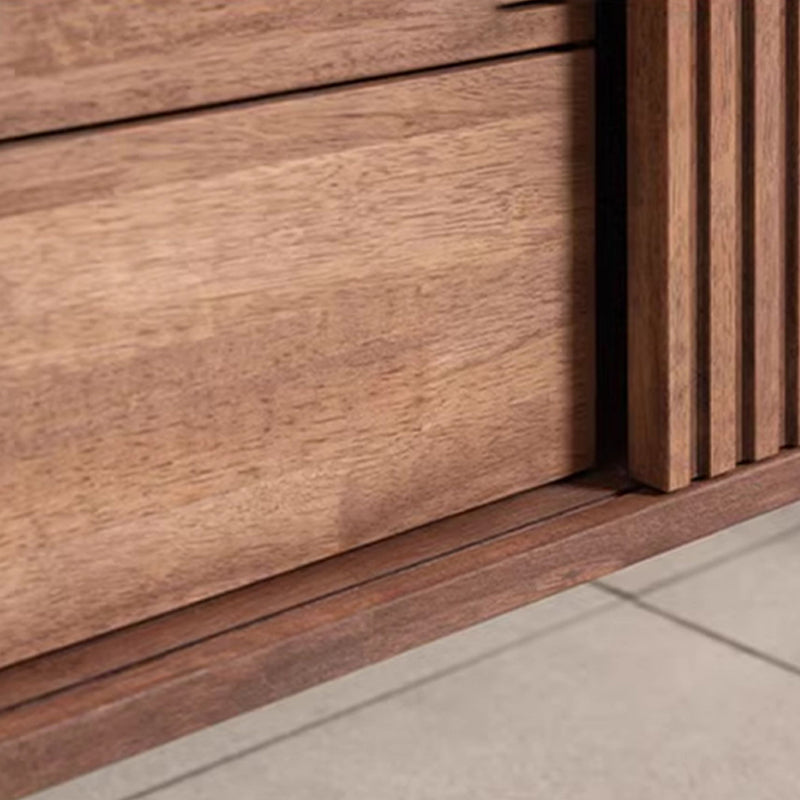 テレビ台｜木目調 エレガント 収納付き