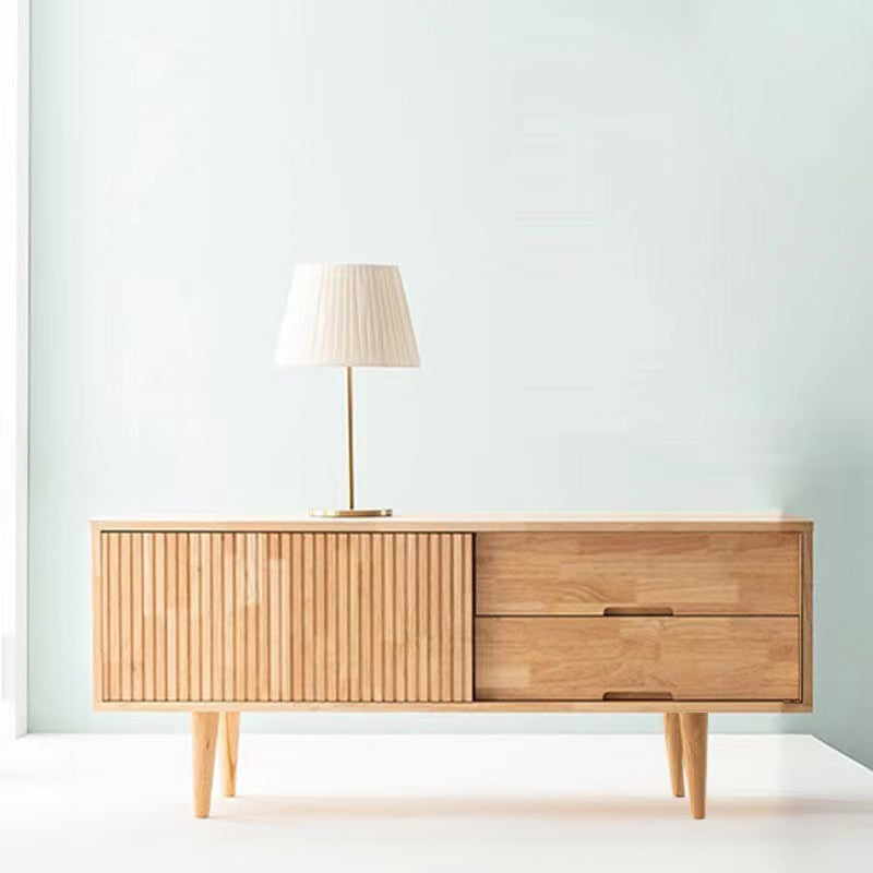 テレビ台｜木目調 エレガント 収納付き