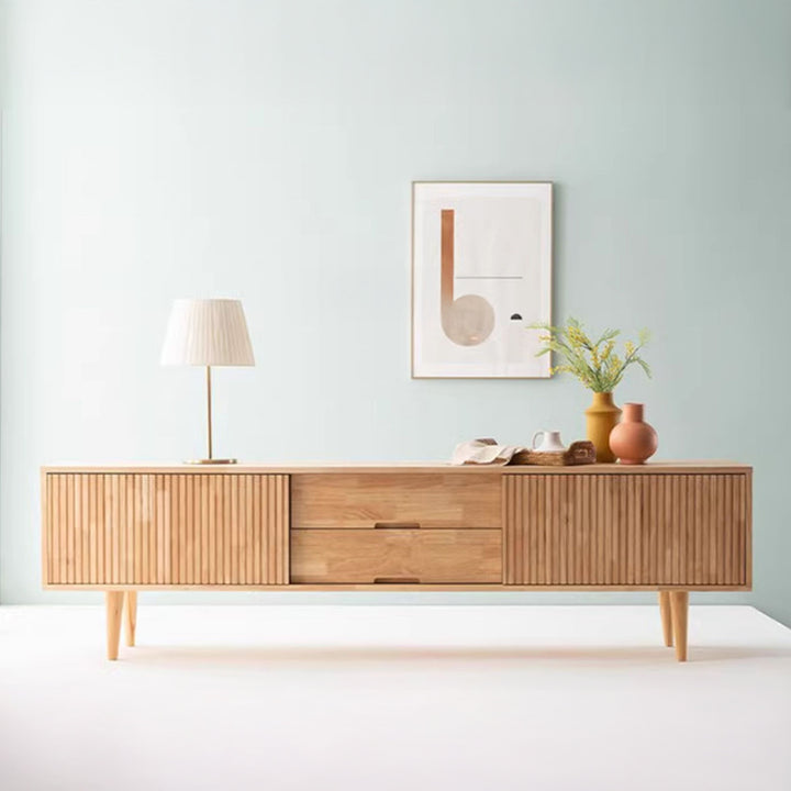 テレビ台｜木目調 エレガント 収納付き