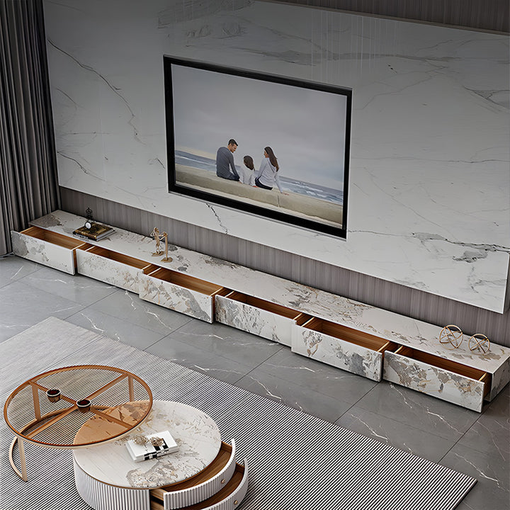 テレビ台｜パンドラ柄 静音レール モダン美