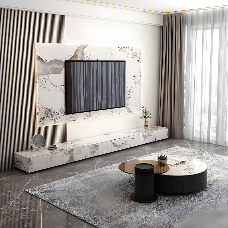 テレビ台｜パンドラ柄 静音レール モダン美