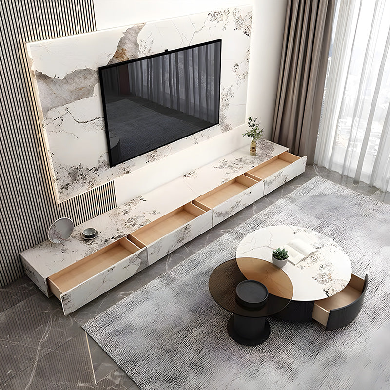 テレビ台｜パンドラ柄 静音レール モダン美